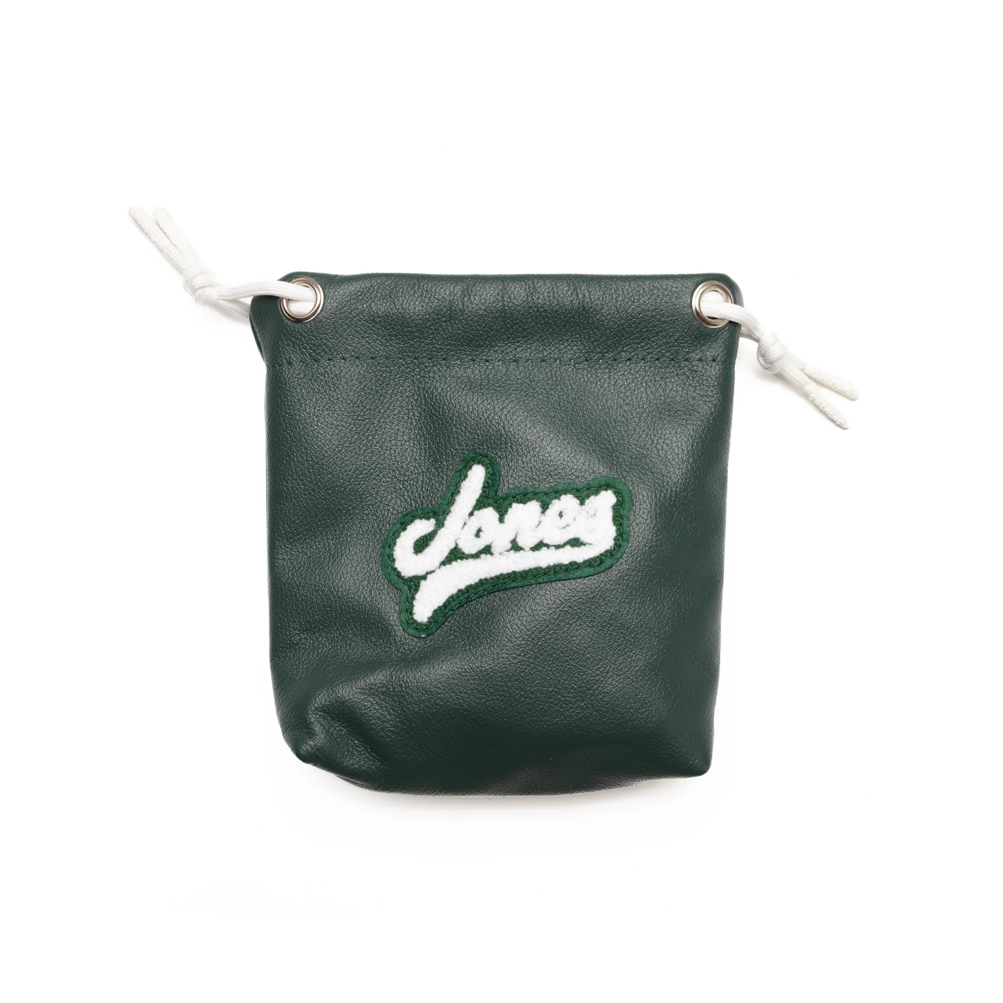 Script Jones Valuables Pouch - Forest Green