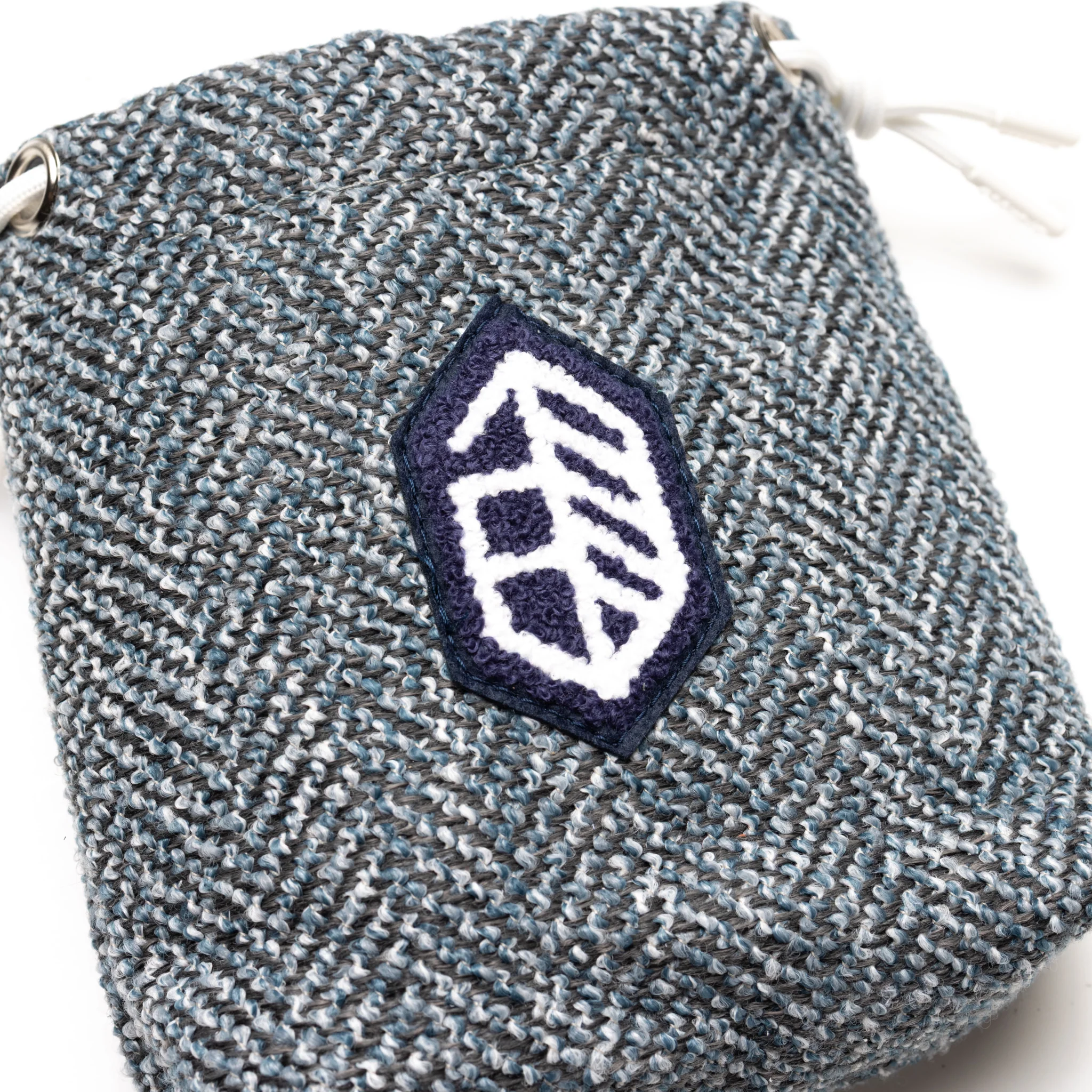 Utility Patch Valuables Pouch - Gray Herringbone - Image 2